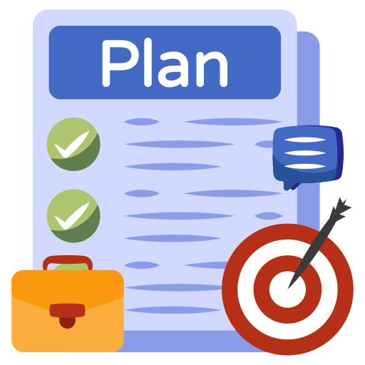 Structured monthly plans icon