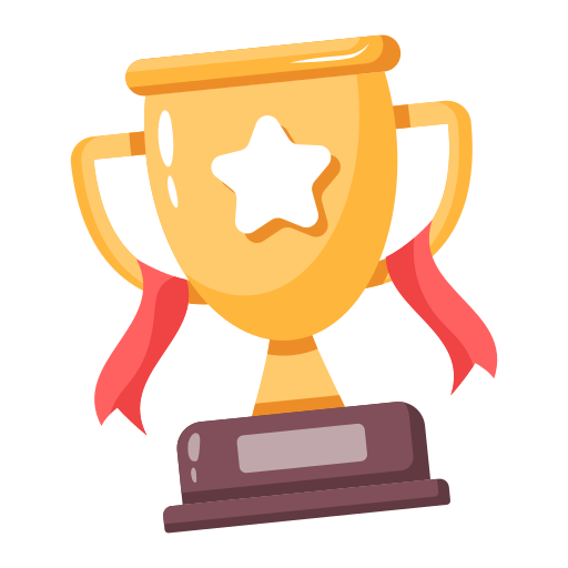 Trophy representing founding coach status icon